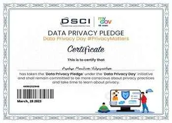 pledge certificate