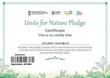 pledge certificate
