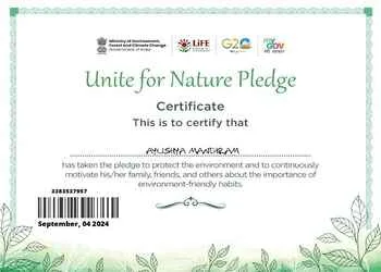 pledge certificate