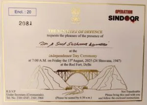 Ministry of AYUSH Award 2025 certificate associated with Ayushya Mandiram