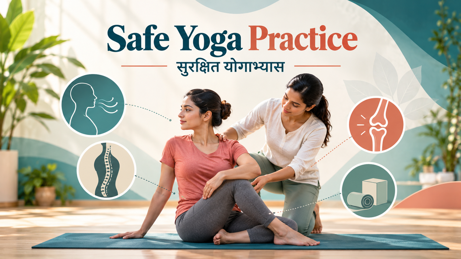Safe Yoga Practice – सुरक्षित योगाभ्यास, सही शारीरिक स्थिति और जोड़ों की सुरक्षा